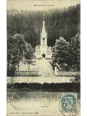 Kichompré (Vosges) – L'Église à Gérardmer – CPA 1906