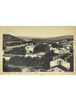 Nyons – Vue générale et vallée de l'Aygue – Drôme – CPA Combier