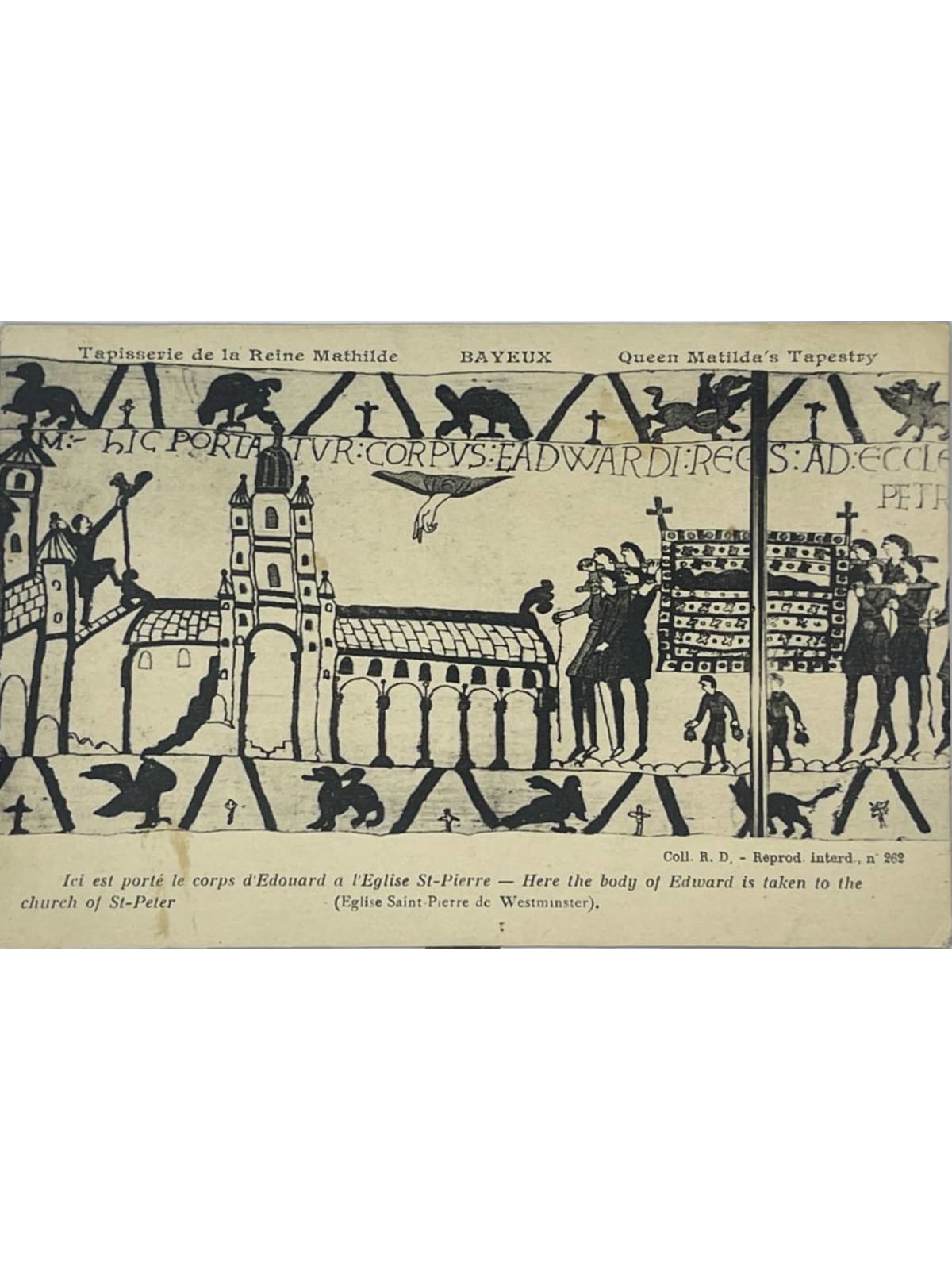 Recto de la carte postale