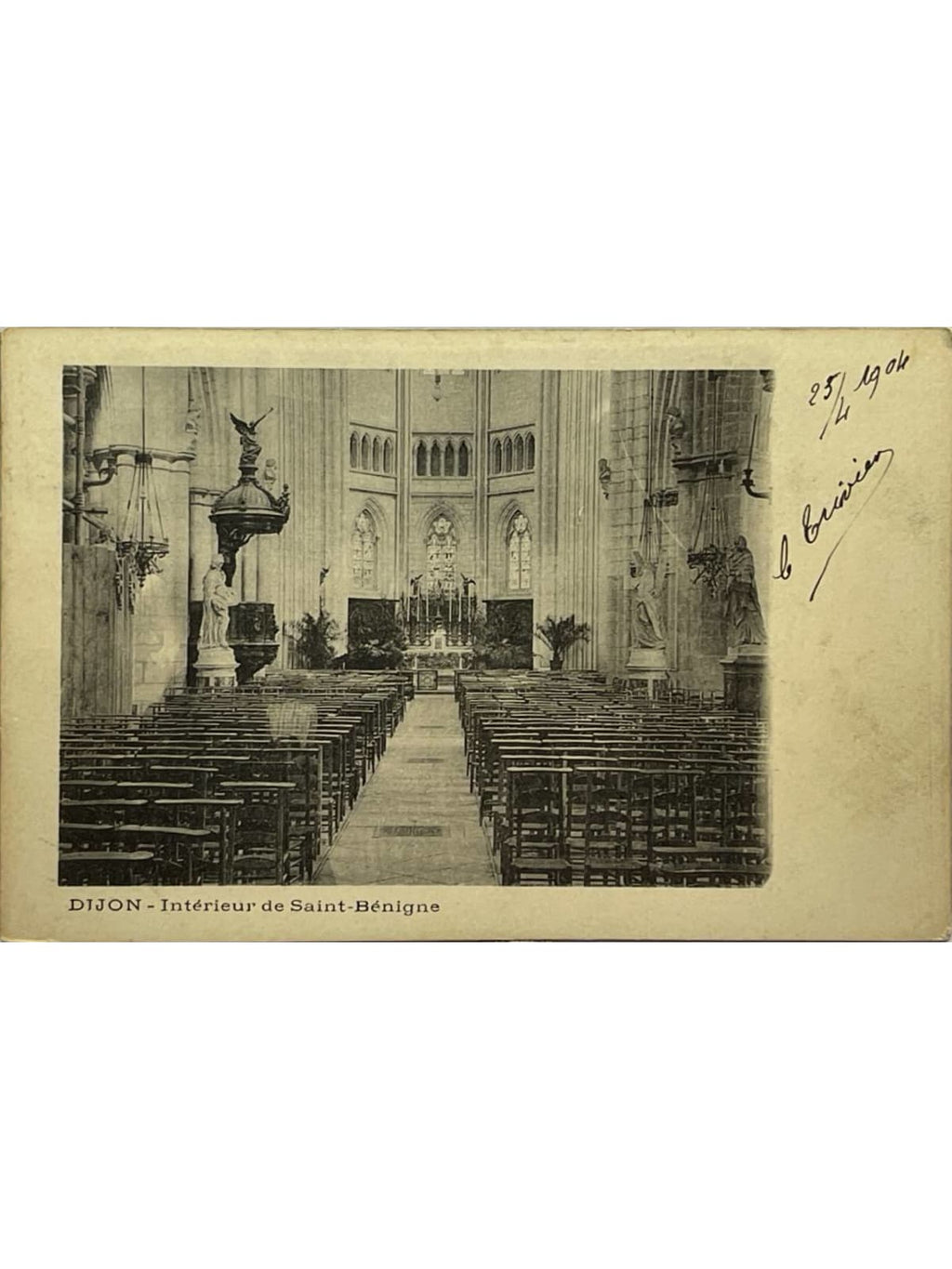 Recto de la carte postale