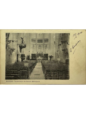 Dijon – Intérieur de la cathédrale Saint-Bénigne – CPA 1904