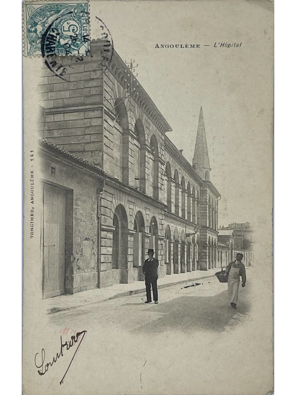 Recto de la carte postale