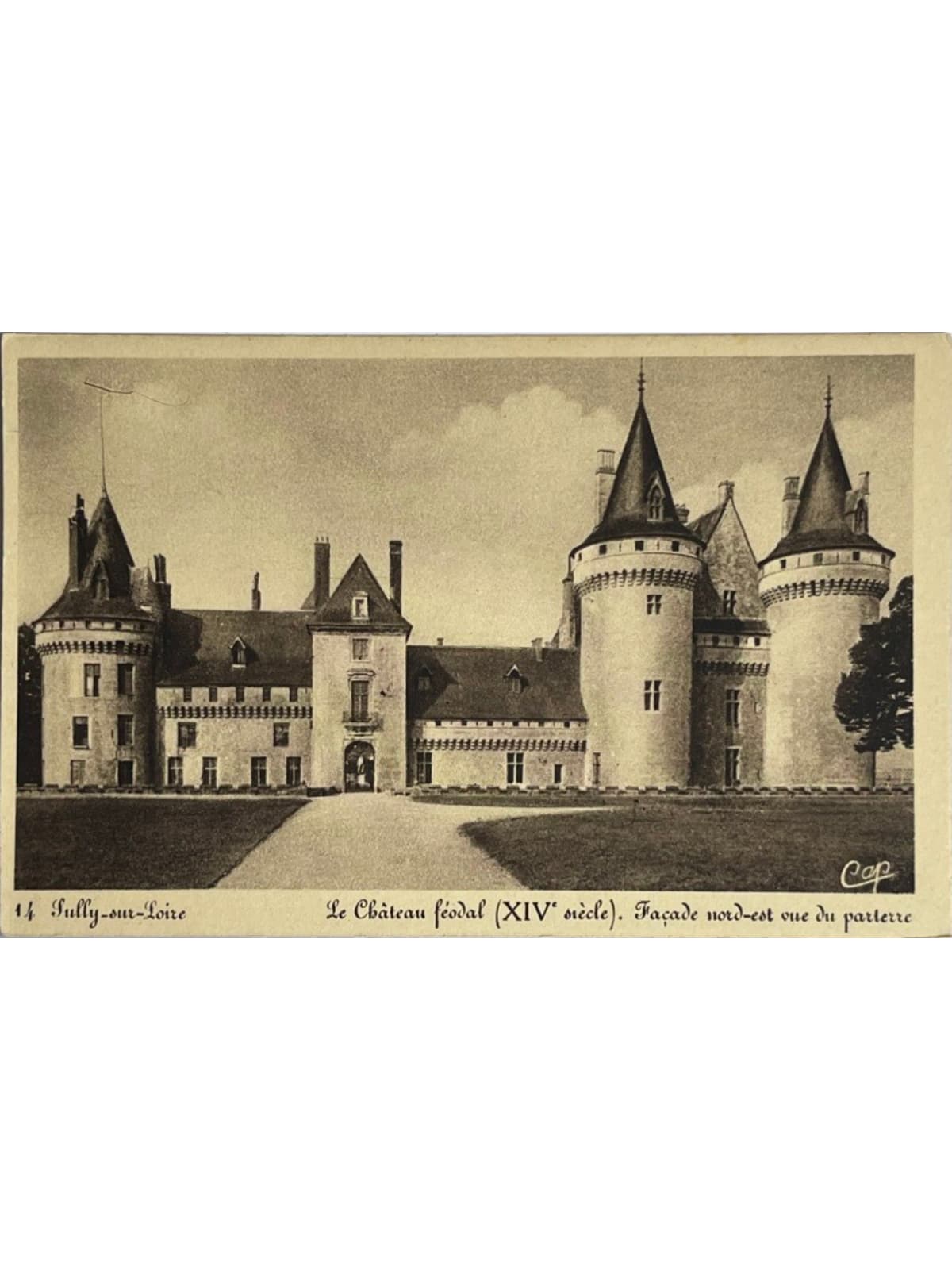 Recto de la carte postale