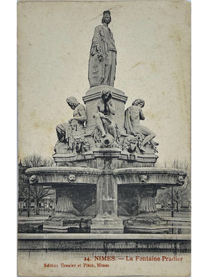 Nîmes – La Fontaine Pradier – CPA ancienne n° 24