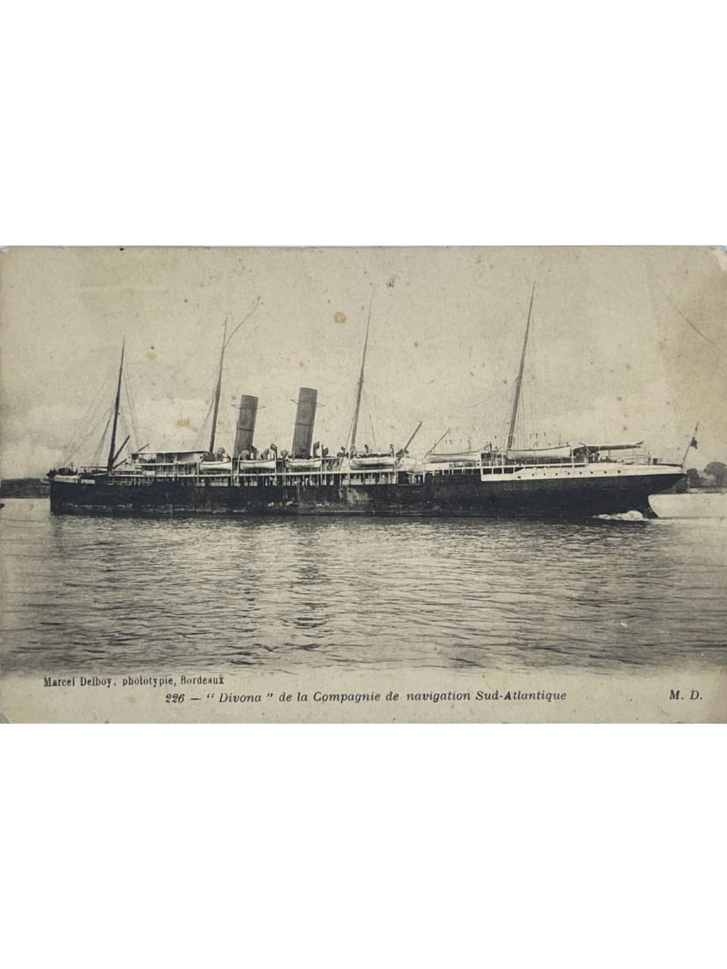 Recto de la carte postale