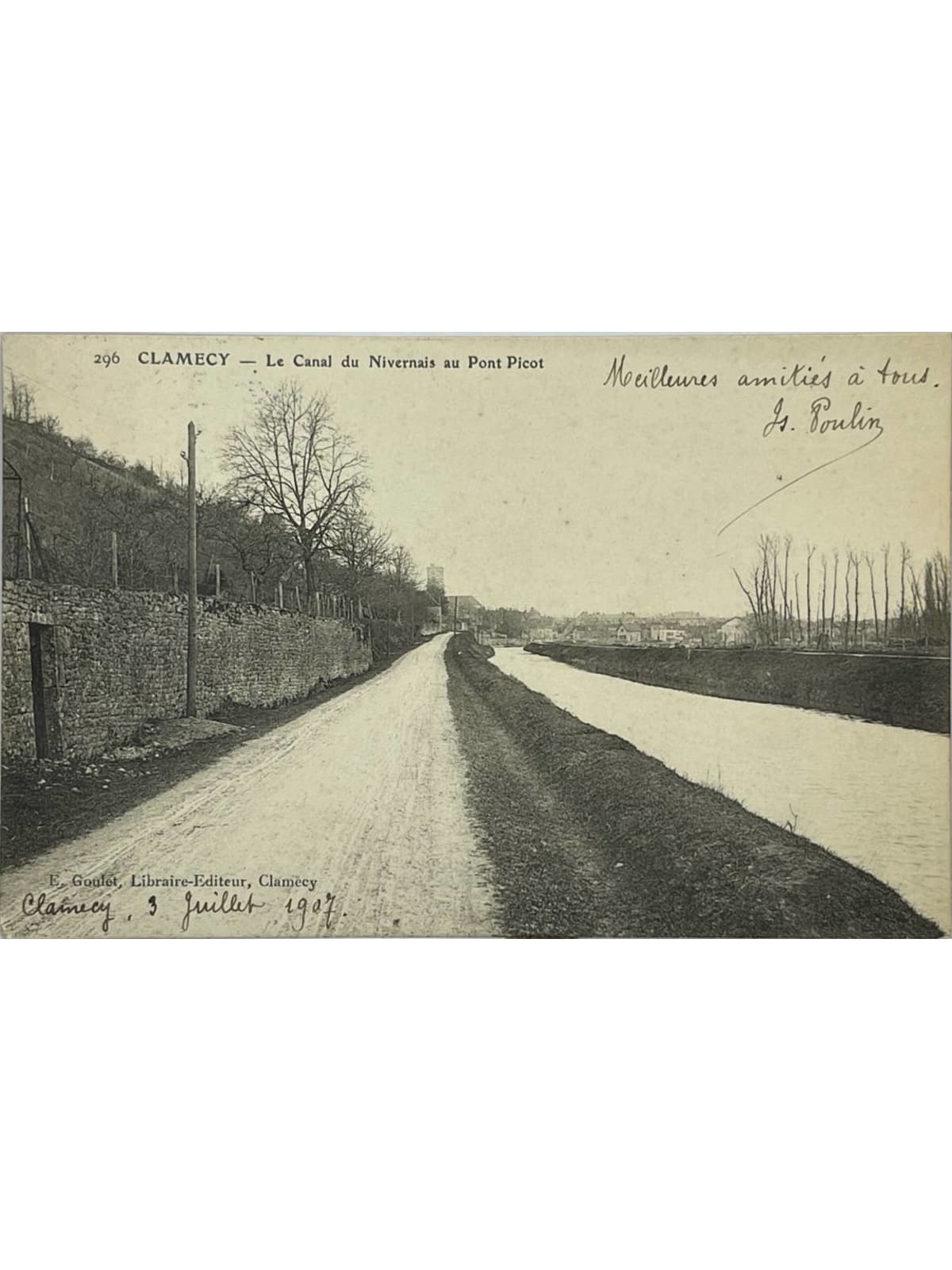 Recto de la carte postale