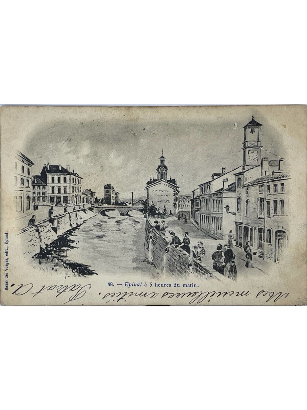 Recto de la carte postale