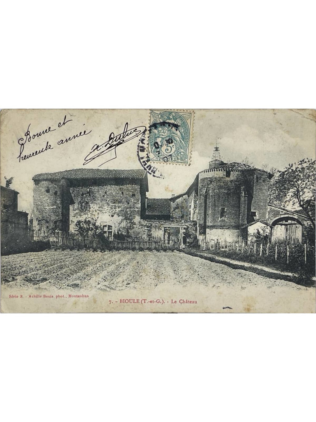 Recto de la carte postale