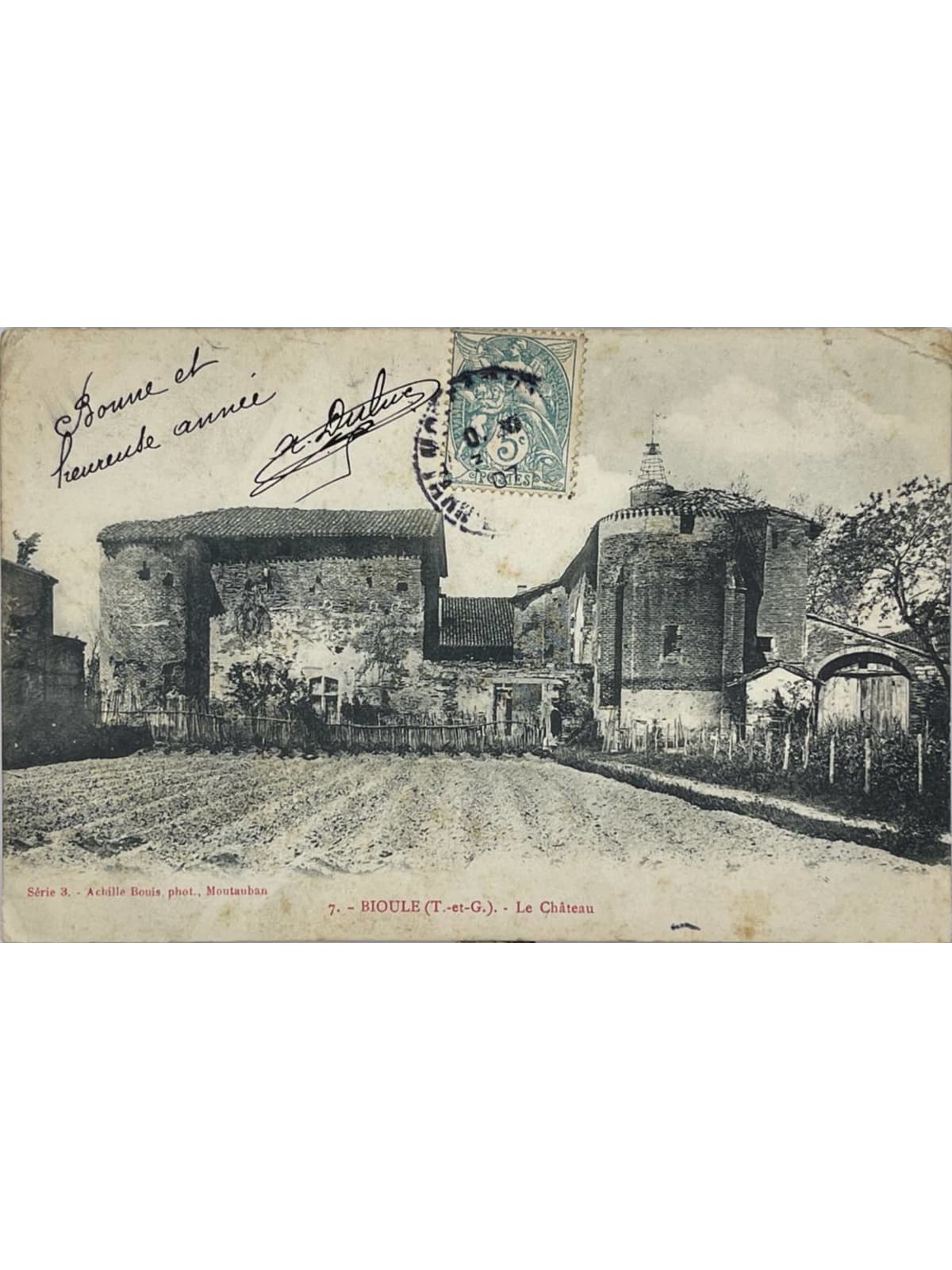 Recto de la carte postale