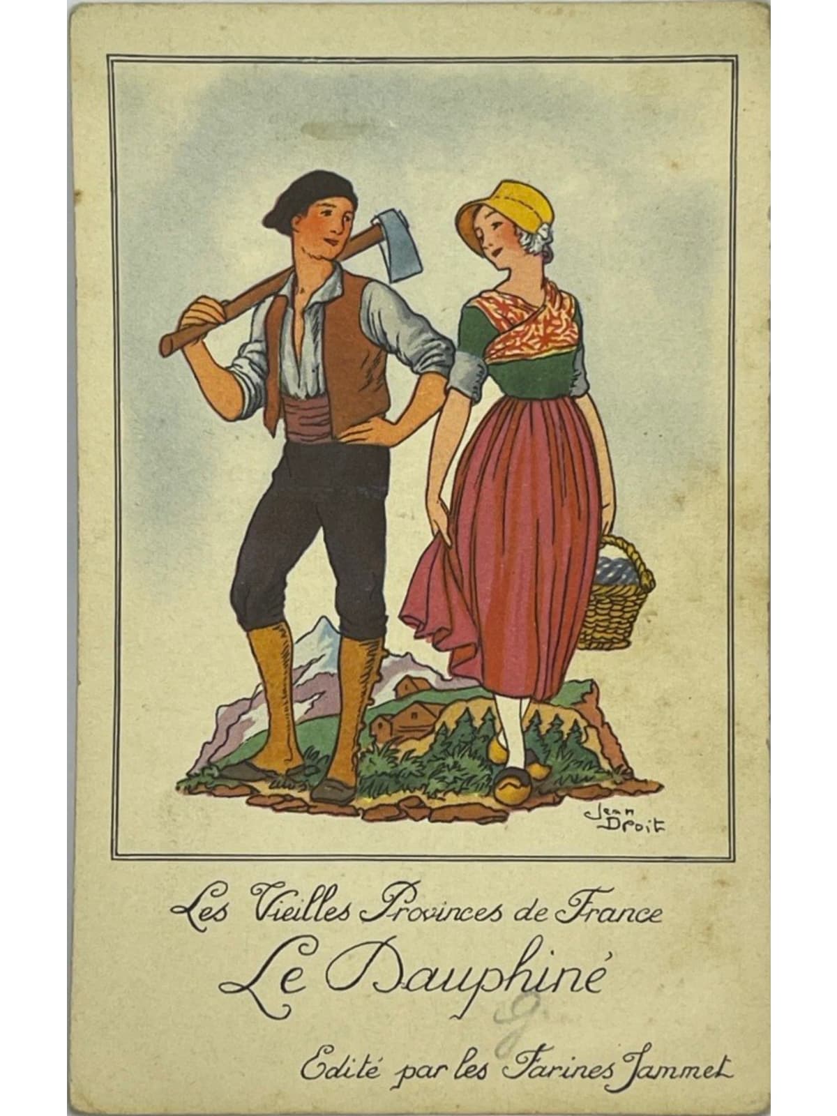 Recto de la carte postale