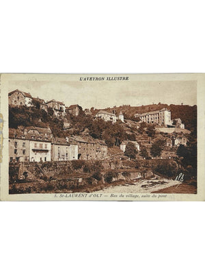 Saint-Laurent-d'Olt – Bas du village, suite du pont – CPA n°5