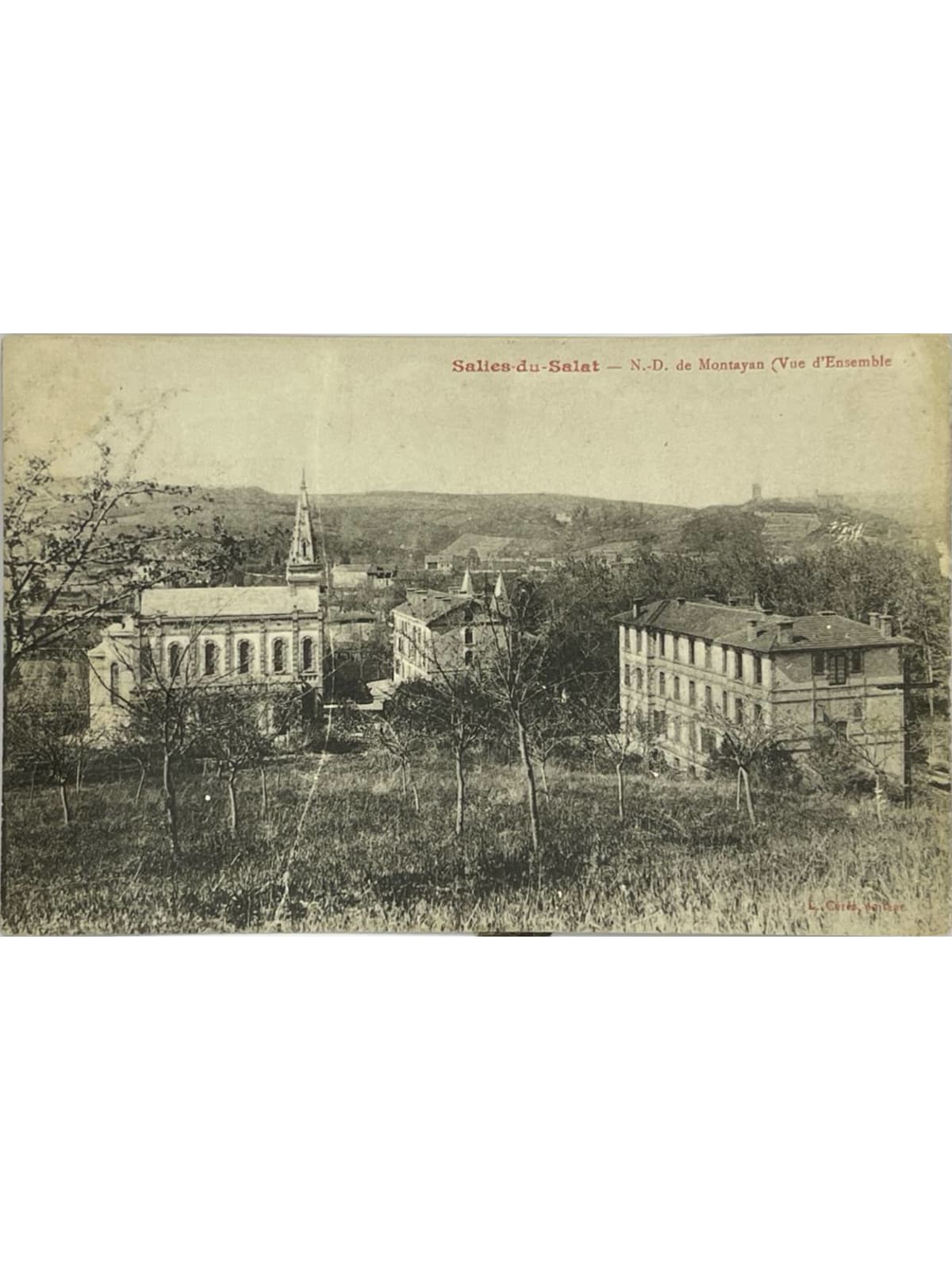 Recto de la carte postale