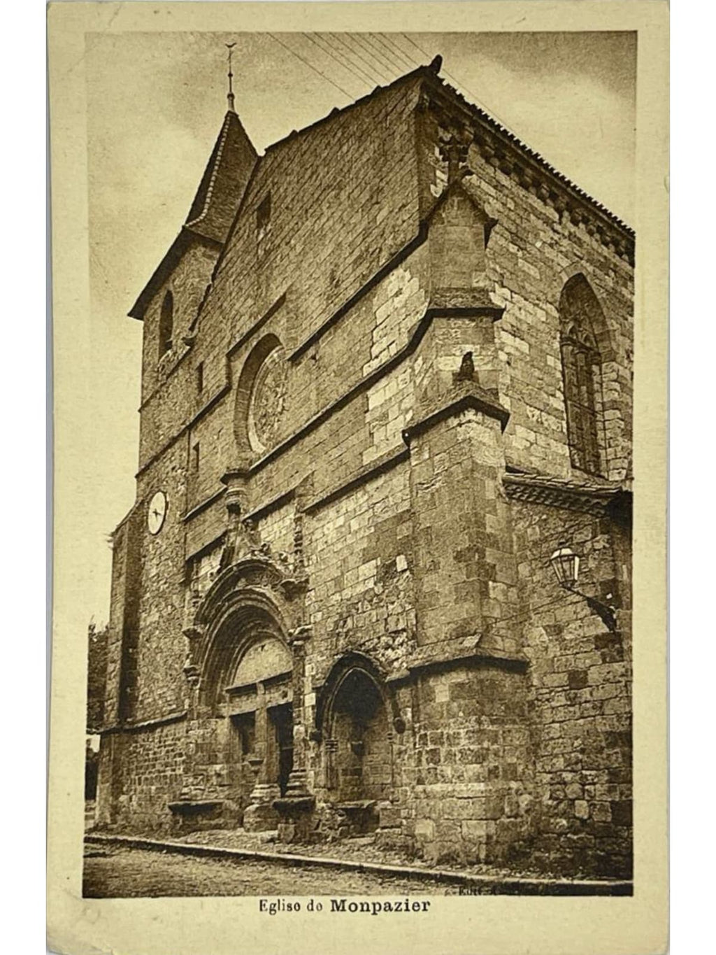 Recto de la carte postale