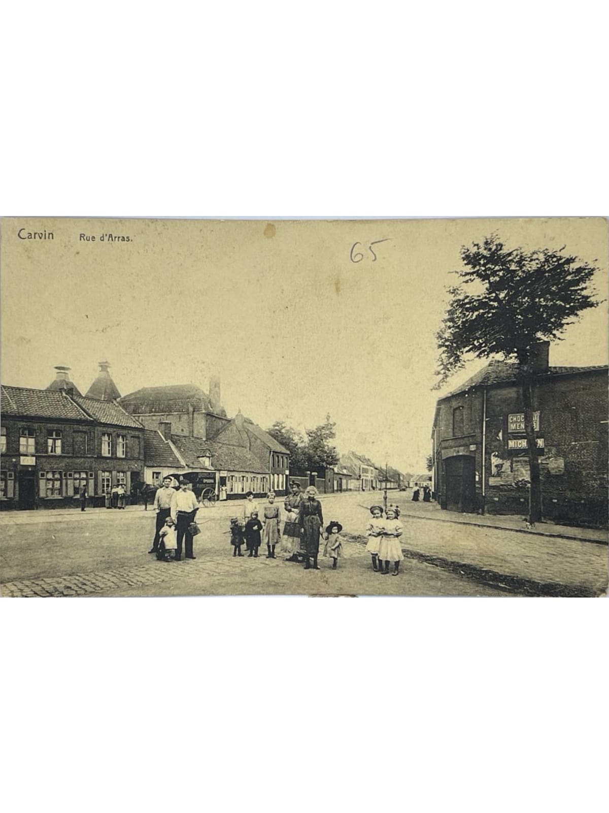 Recto de la carte postale