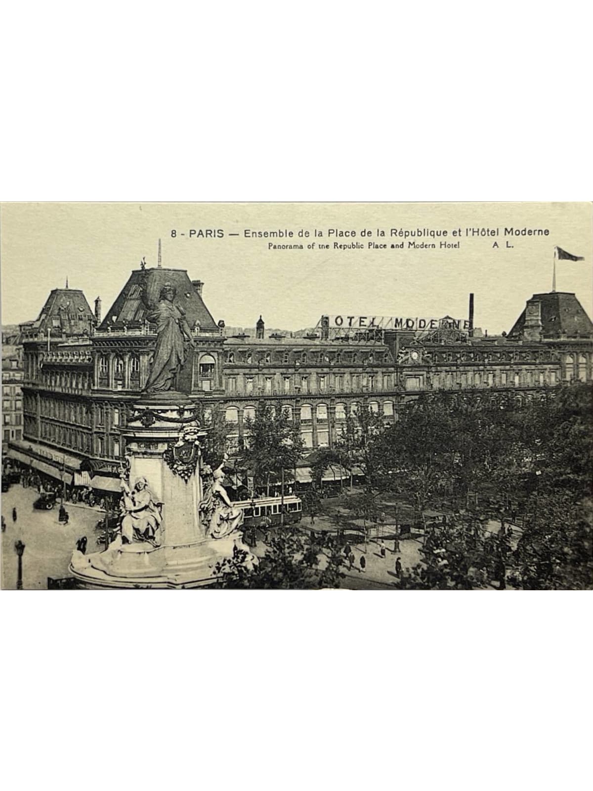 Recto de la carte postale