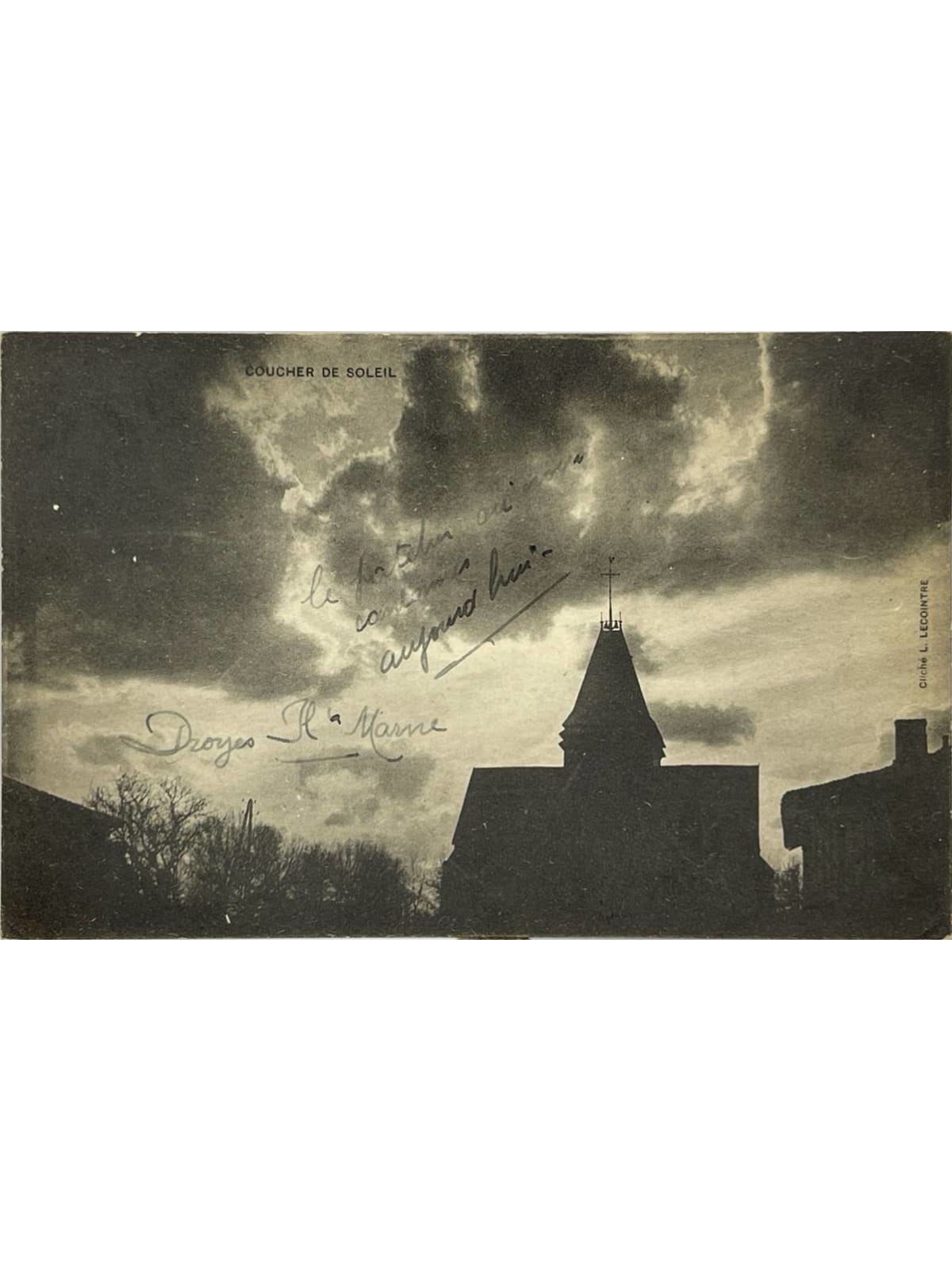 Recto de la carte postale