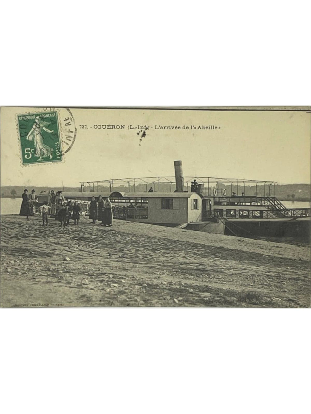 Recto de la carte postale