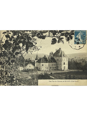 Bligny (Côte-d'Or) – Vue du château – CPA circulée