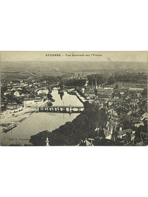 Auxerre – Vue générale sur l'Yonne et le pont – C. Dumoulin – CPA