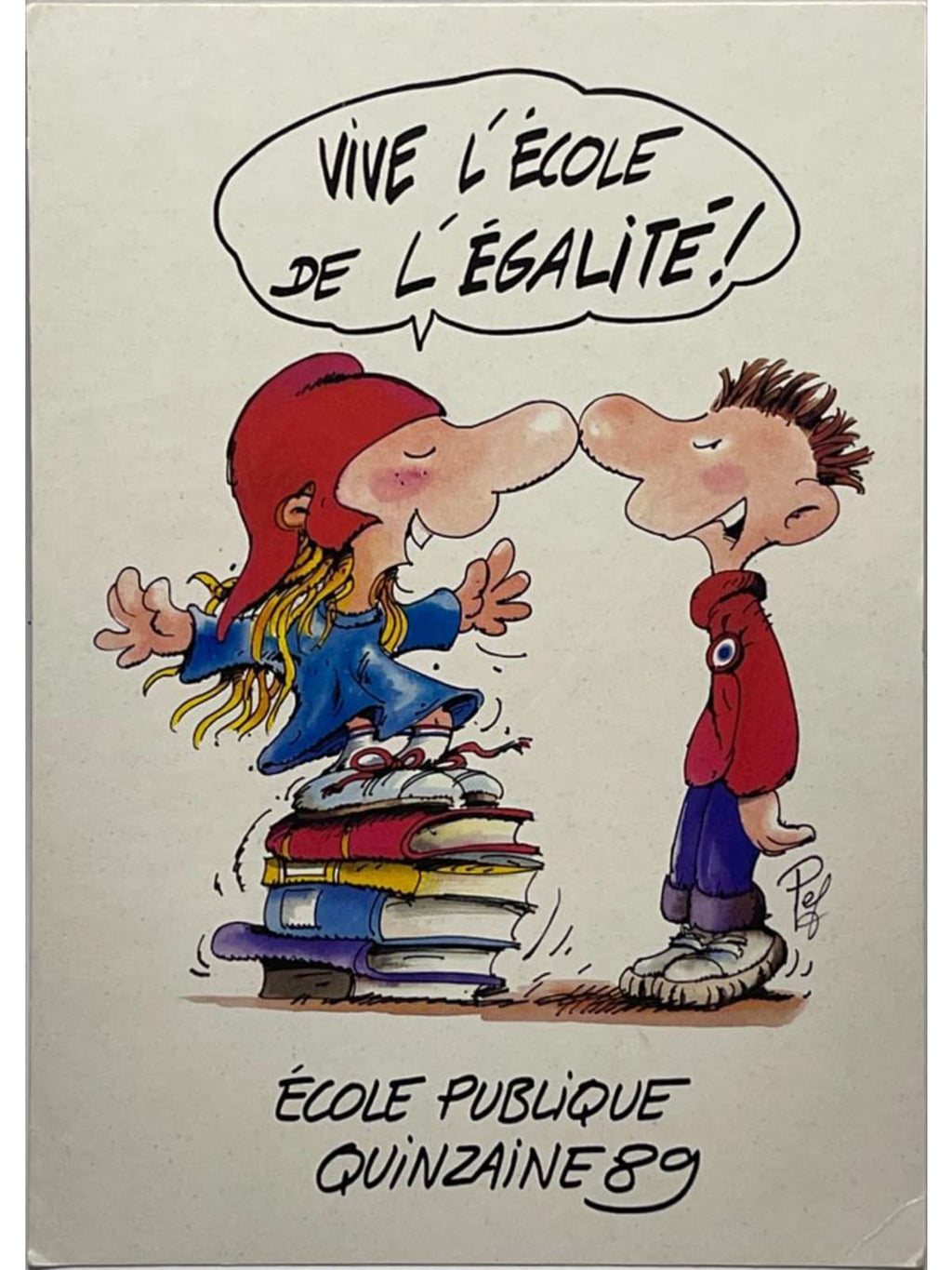 Recto de la carte postale