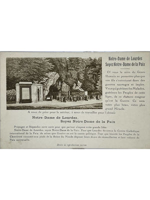 Lourdes – Grotte de Massabielle, Notre-Dame de la Paix – CPA ancienne