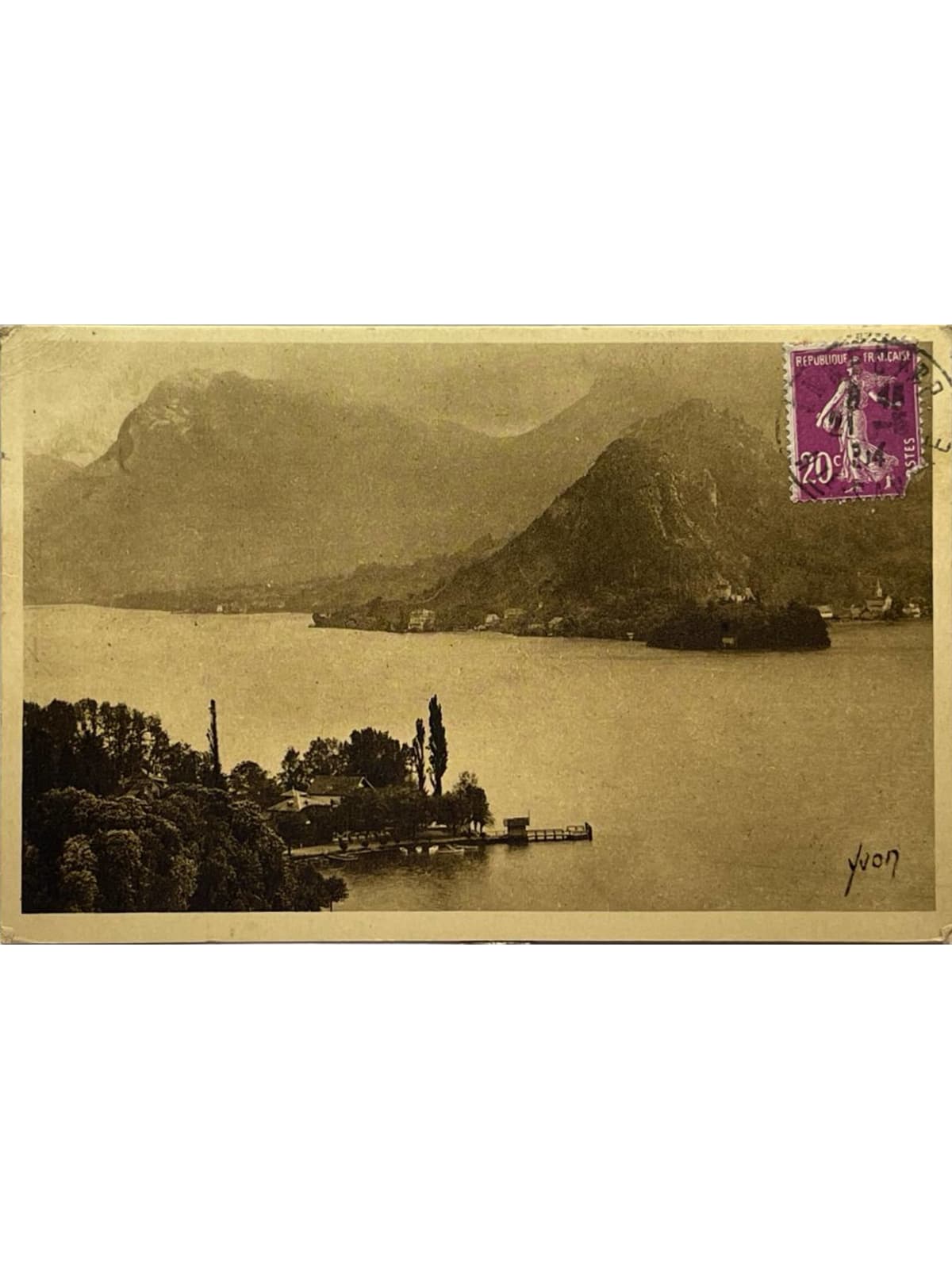 Recto de la carte postale
