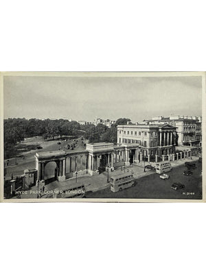 Carte postale – Londres – Hyde Park Corner et autobus à impériale – Valentine