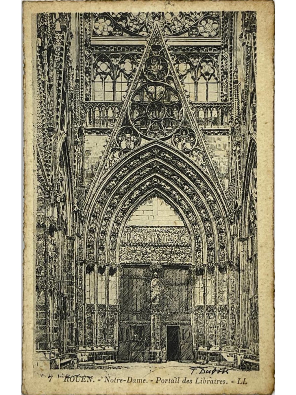 Recto de la carte postale