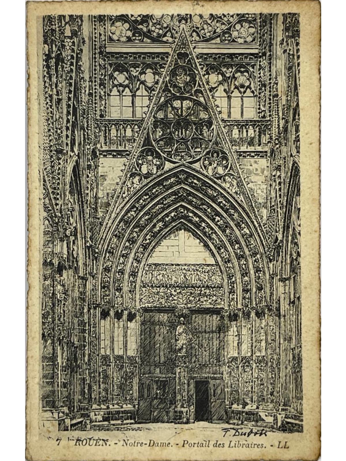 Recto de la carte postale