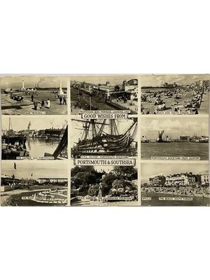 Portsmouth et Southsea – Plages, port et HMS Victory – CPSM 1961