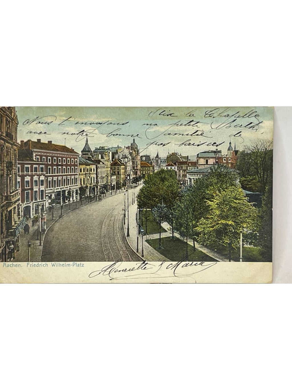 Recto de la carte postale