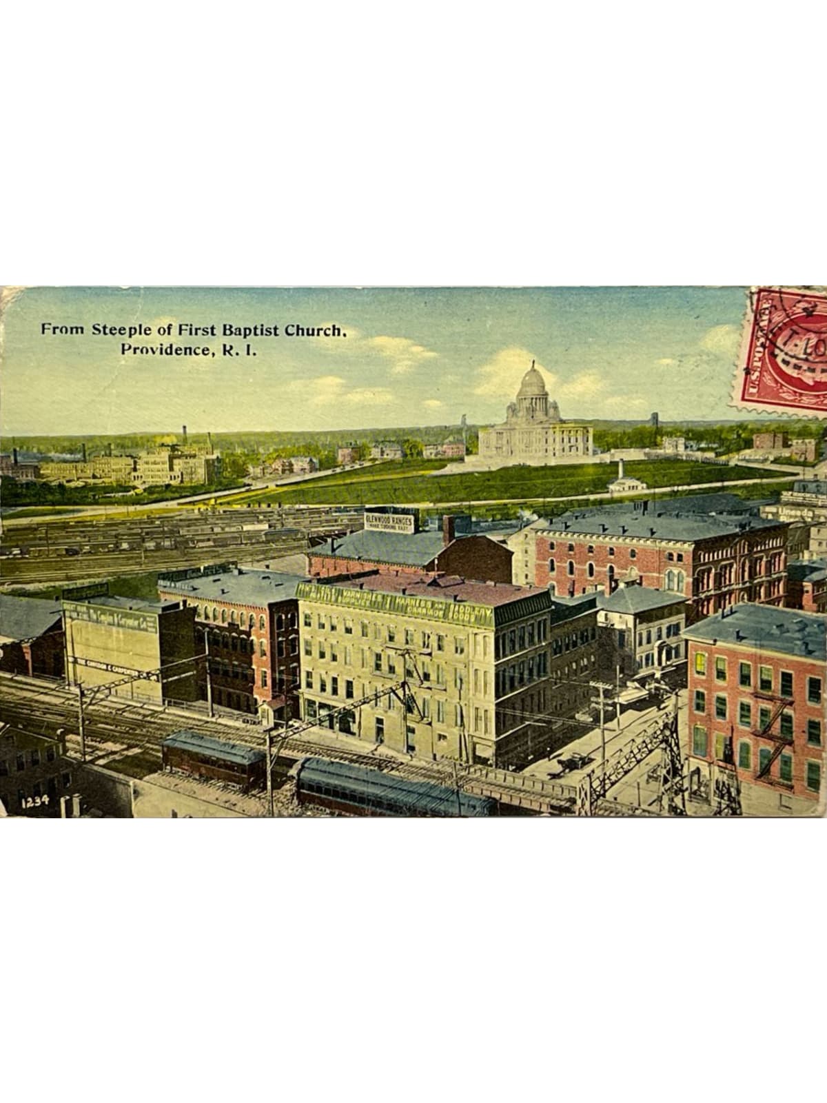 Recto de la carte postale