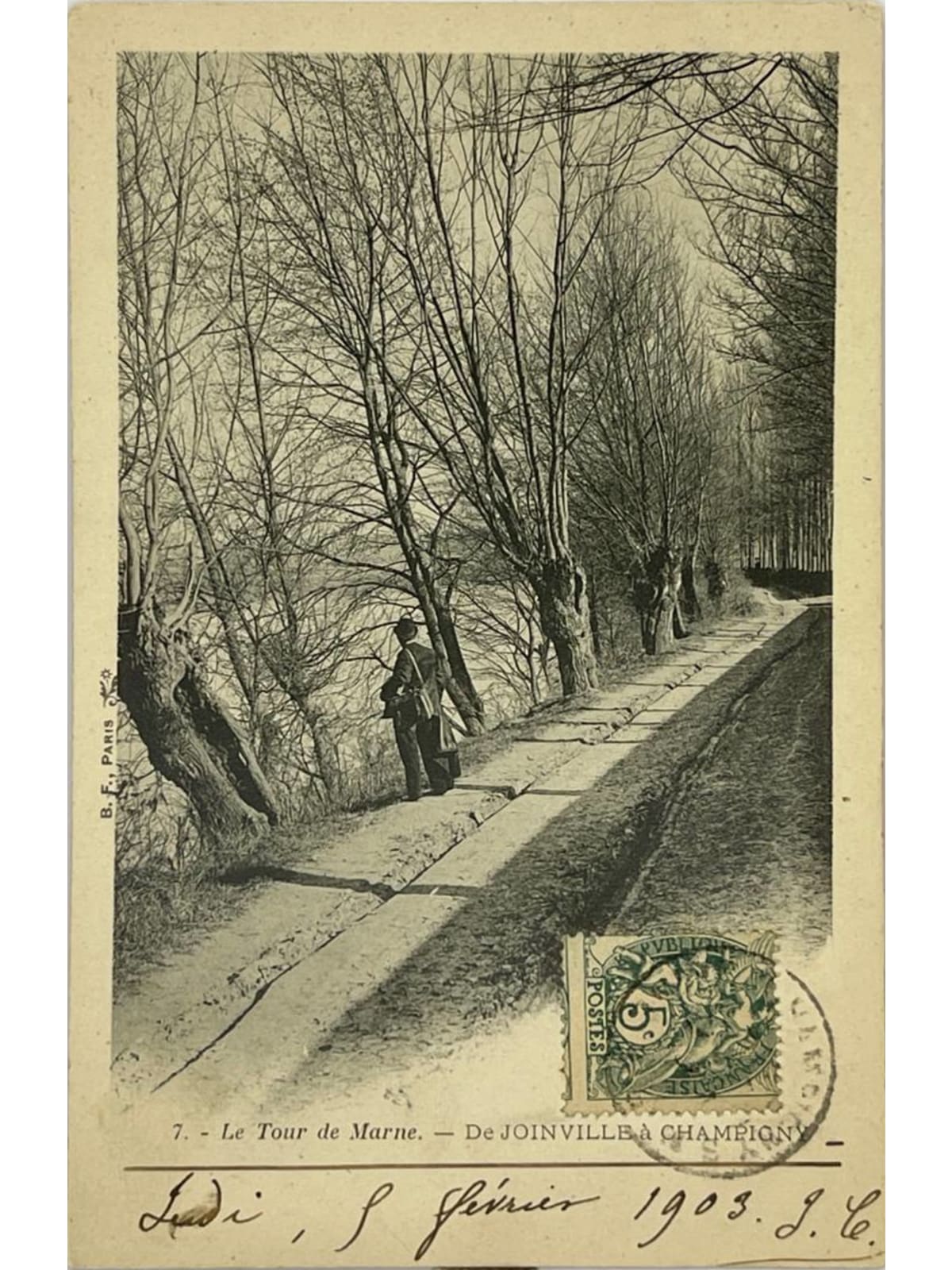 Recto de la carte postale