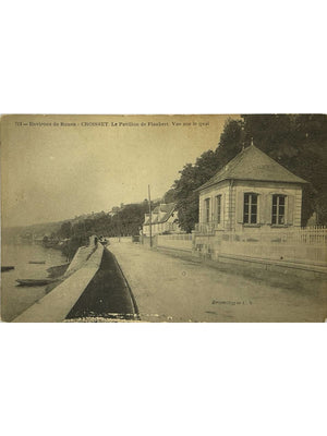 Croisset près de Rouen – Pavillon de Flaubert et quai – CPA n°713