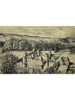 Tanlay (Yonne) – Château à vol d'oiseau, côté est – CPA 1921