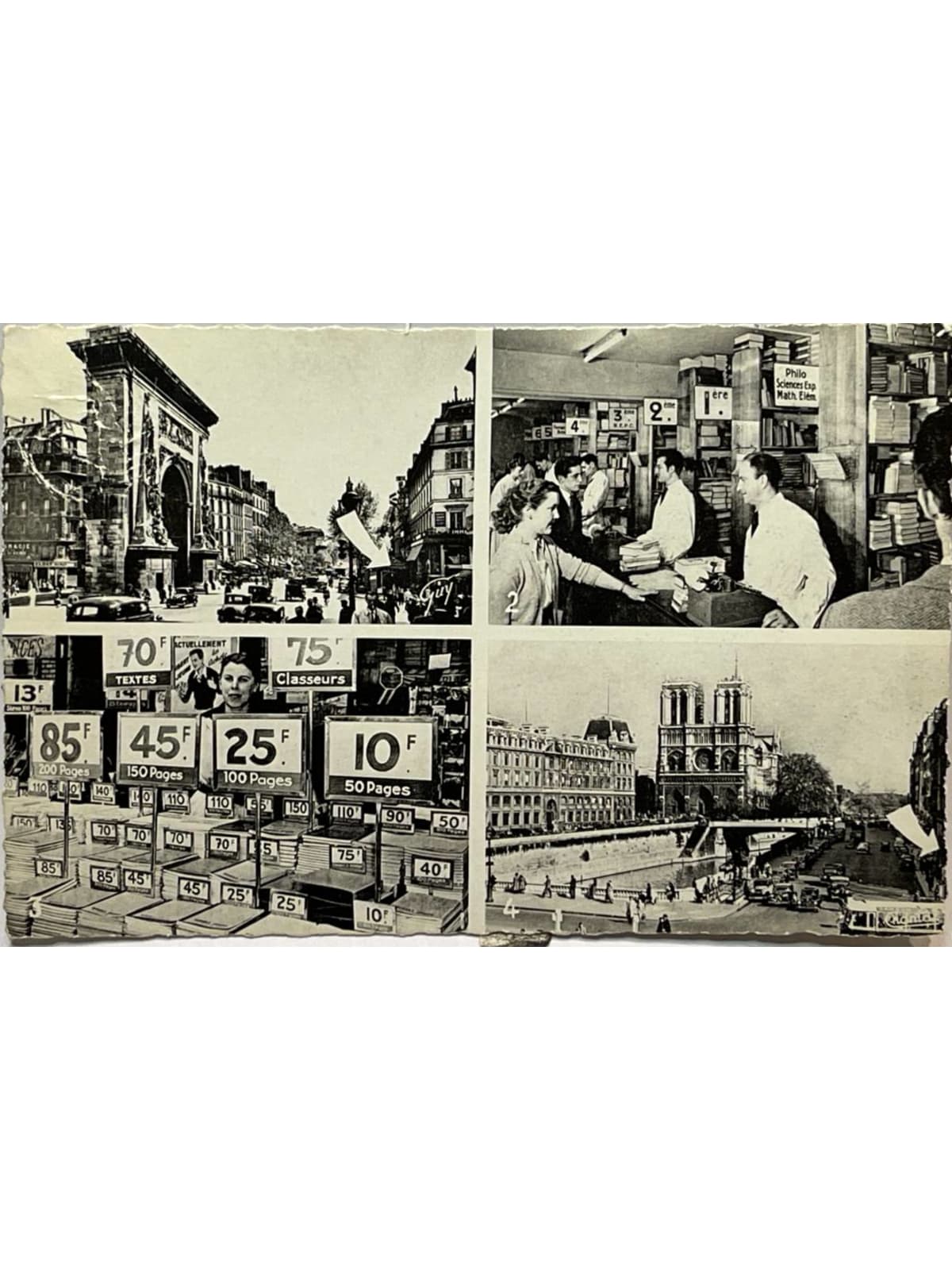 Recto de la carte postale