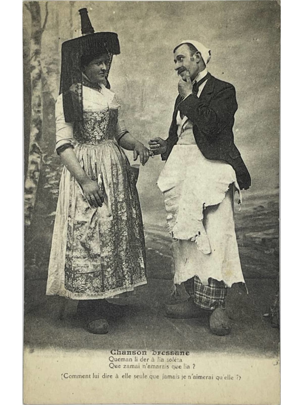 Recto de la carte postale