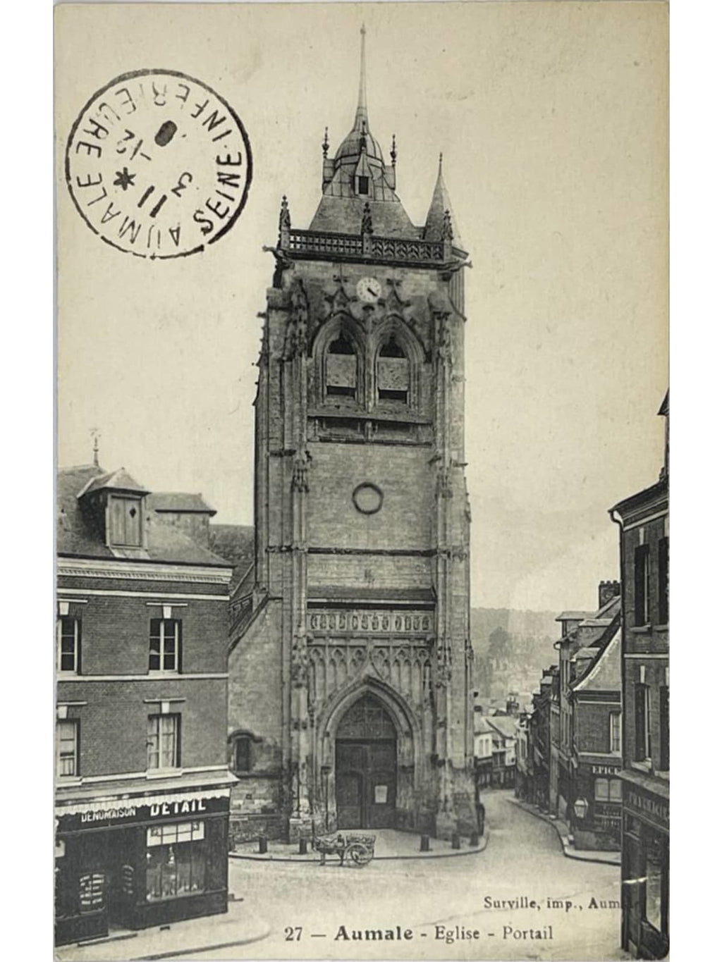 Recto de la carte postale