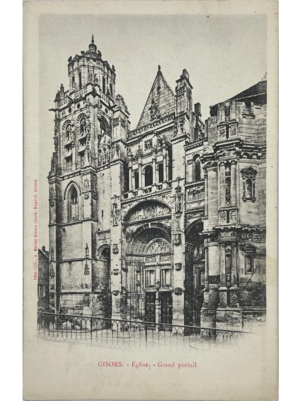 Recto de la carte postale