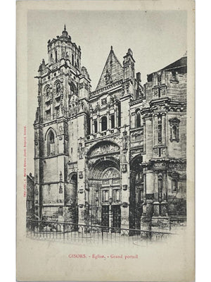 Gisors – Église Saint-Gervais-Saint-Protais, grand portail – CPA ancienne