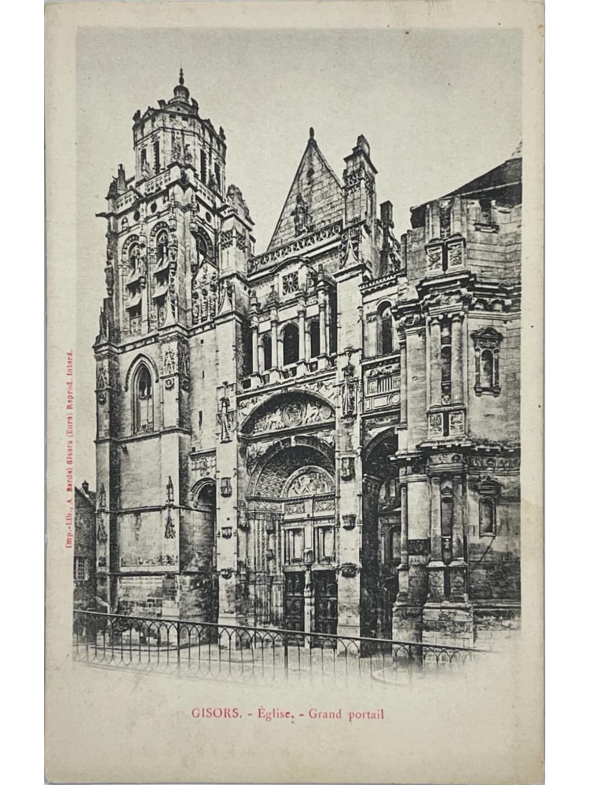 Recto de la carte postale