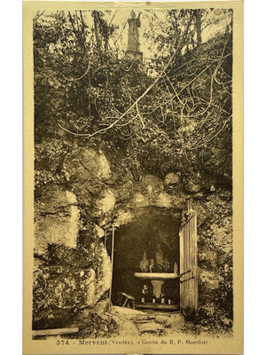 Mervent (Vendée) – Grotte du R. P. Montfort – CPA n° 374
