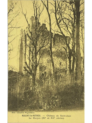Nogent-le-Rotrou – Château Saint-Jean, le donjon – CPA ancienne