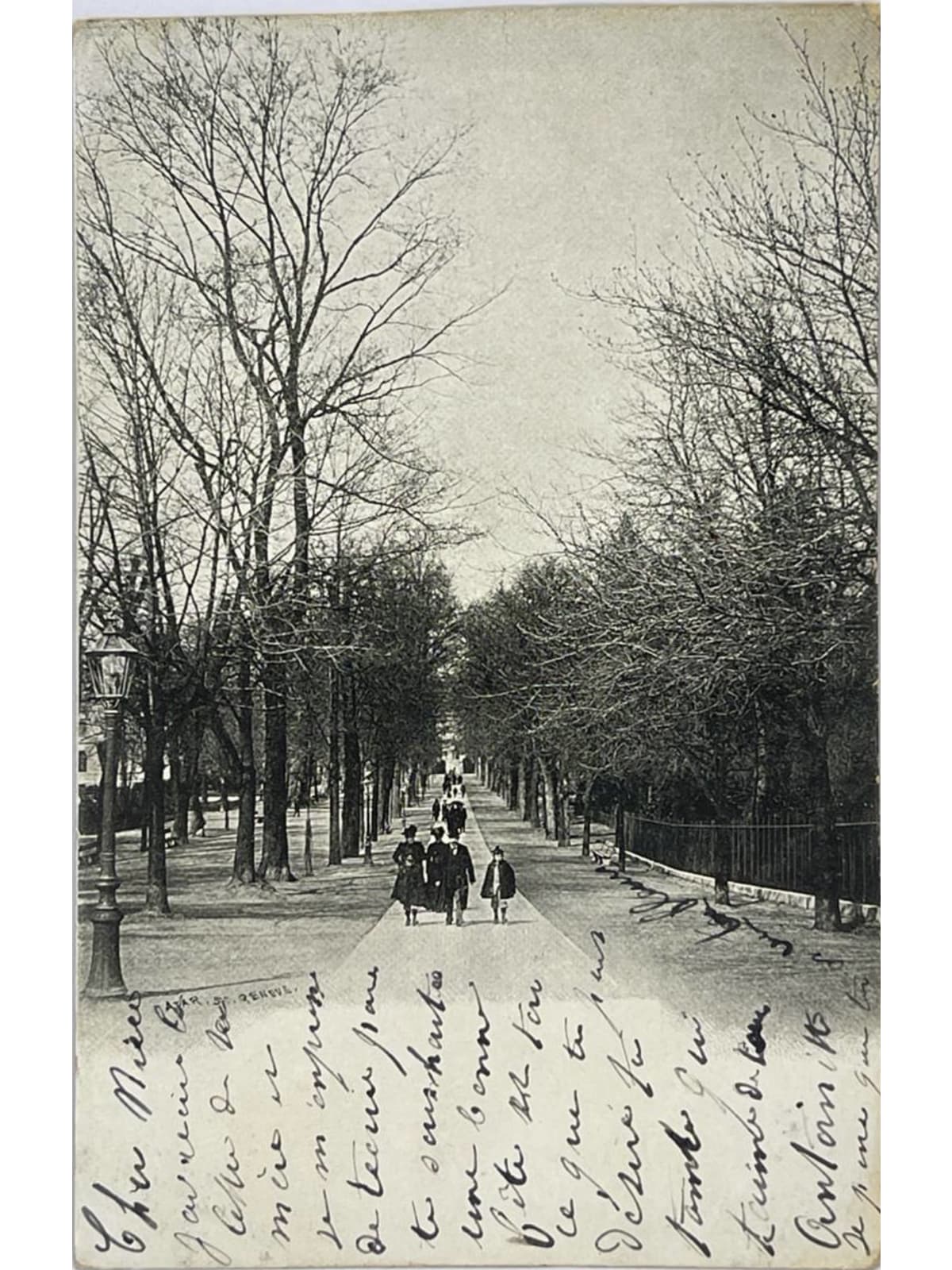 Recto de la carte postale