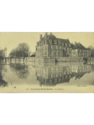 La Ferté-Saint-Aubin – Le Château et les douves – CPA Bédu n°10