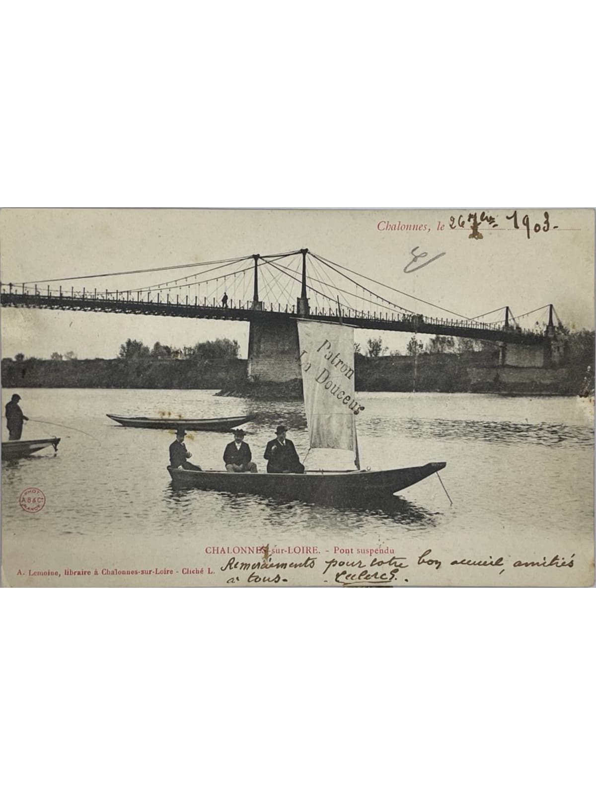 Recto de la carte postale
