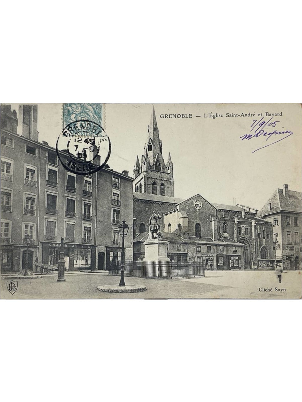 Recto de la carte postale