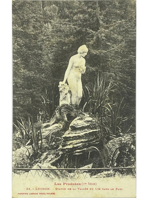 Bagnères-de-Luchon – Statue de la Vallée du Lys dans le parc – CPA n° 95