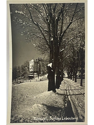 Kitzbühel – Schloss Lebenberg sous la neige – CPSM vers 1951