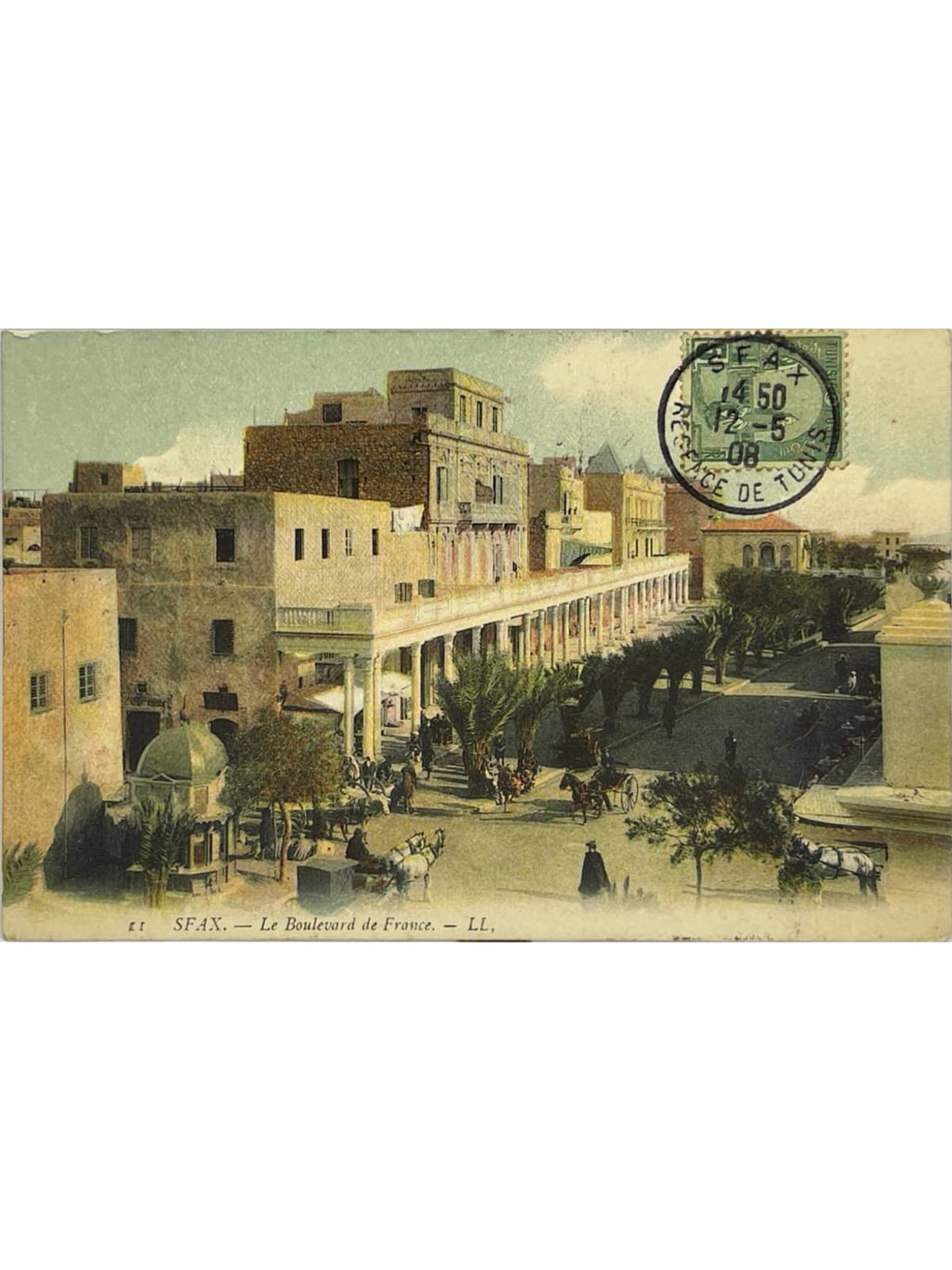 Recto de la carte postale